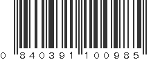 UPC 840391100985