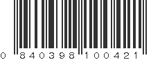 UPC 840398100421