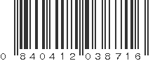 UPC 840412038716