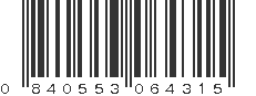 UPC 840553064315