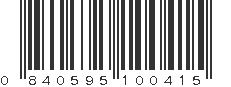 UPC 840595100415