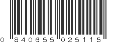 UPC 840655025115