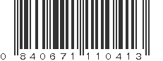 UPC 840671110413