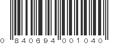 UPC 840694001040