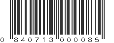 UPC 840713000085