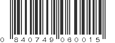 UPC 840749060015