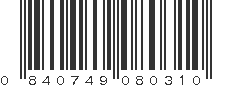 UPC 840749080310