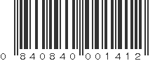 UPC 840840001412