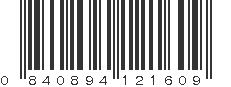 UPC 840894121609