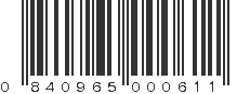 UPC 840965000611