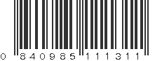 UPC 840985111311