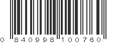 UPC 840998100760