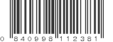 UPC 840998112381