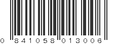 UPC 841058013006