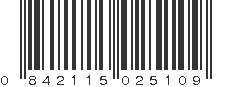 UPC 842115025109