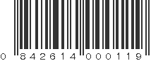 UPC 842614000119