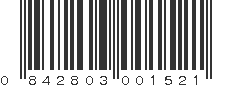 UPC 842803001521