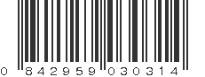 UPC 842959030314