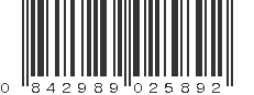 UPC 842989025892