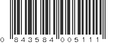 UPC 843584005111