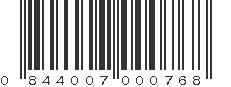 UPC 844007000768