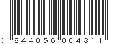 UPC 844056004311