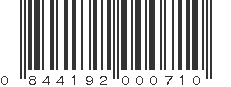 UPC 844192000710