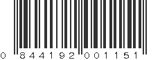 UPC 844192001151