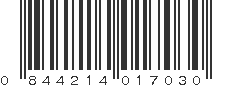 UPC 844214017030