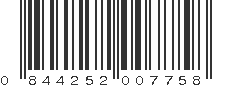 UPC 844252007758