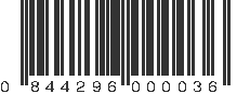 UPC 844296000036