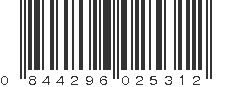 UPC 844296025312