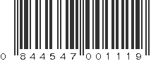 UPC 844547001119