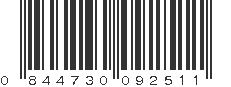 UPC 844730092511