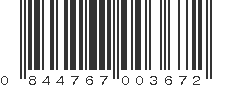 UPC 844767003672