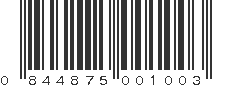 UPC 844875001003