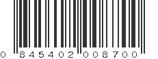 UPC 845402008700