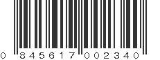 UPC 845617002340