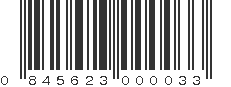 UPC 845623000033