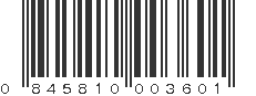 UPC 845810003601