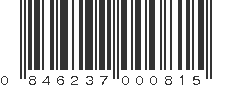 UPC 846237000815