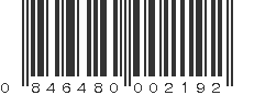 UPC 846480002192