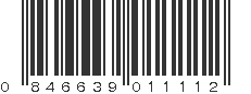 UPC 846639011112