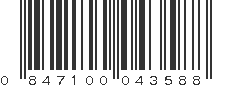 UPC 847100043588