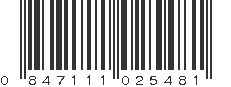 UPC 847111025481