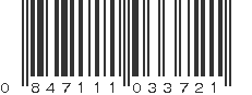 UPC 847111033721