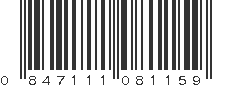 UPC 847111081159