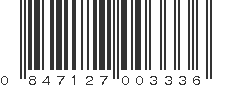 UPC 847127003336