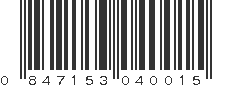 UPC 847153040015