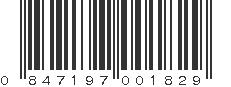 UPC 847197001829